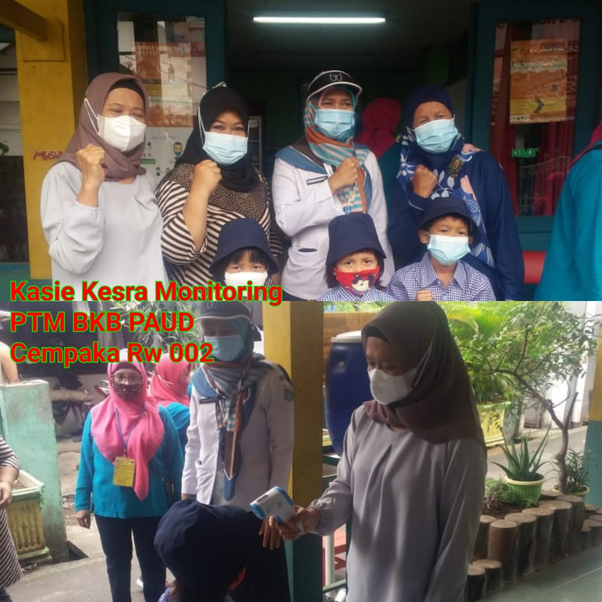 Monitoring Kasie Kesra PTM BKB PAUD Cempaka RW 002